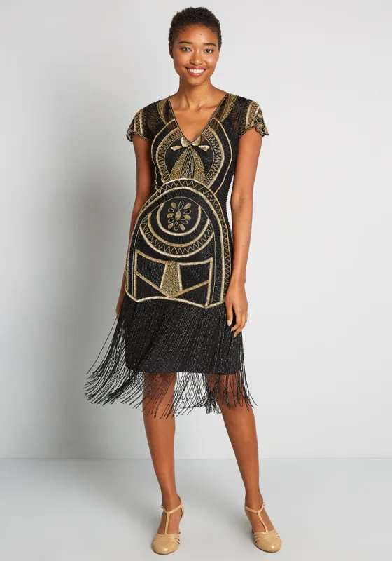 Valley of the Queens Beaded Tassel Dress sold by Modcloth