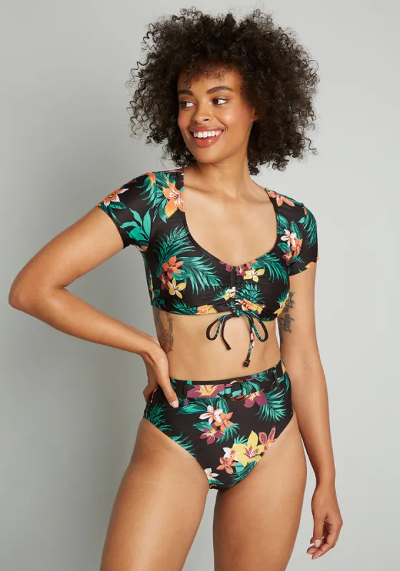 Boardwalk Bliss High-Waisted Bikini Bottom (Final Sale) sold by Modcloth