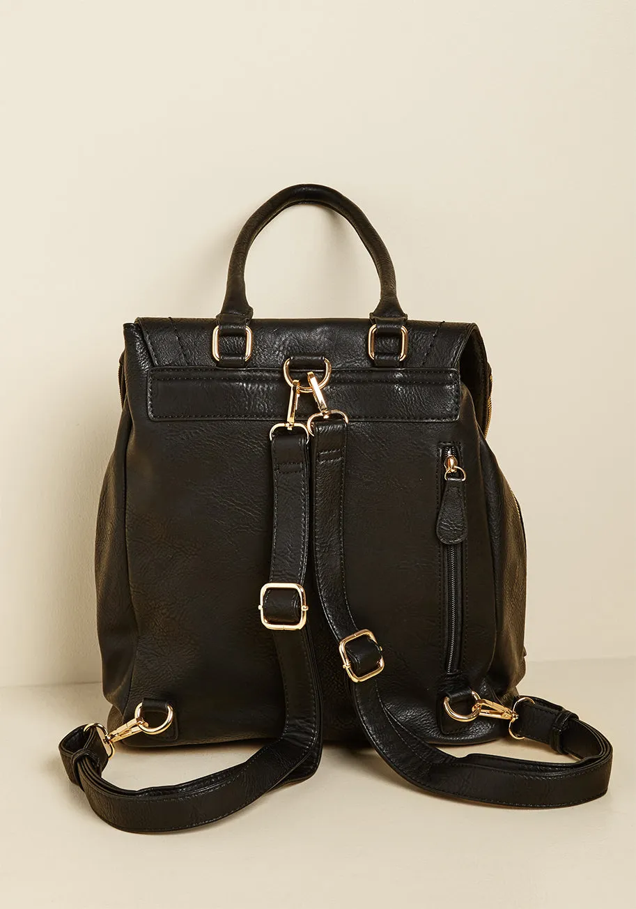 A Haul Order Vegan Convertible Backpack sold by Modcloth product image thumbnail 4