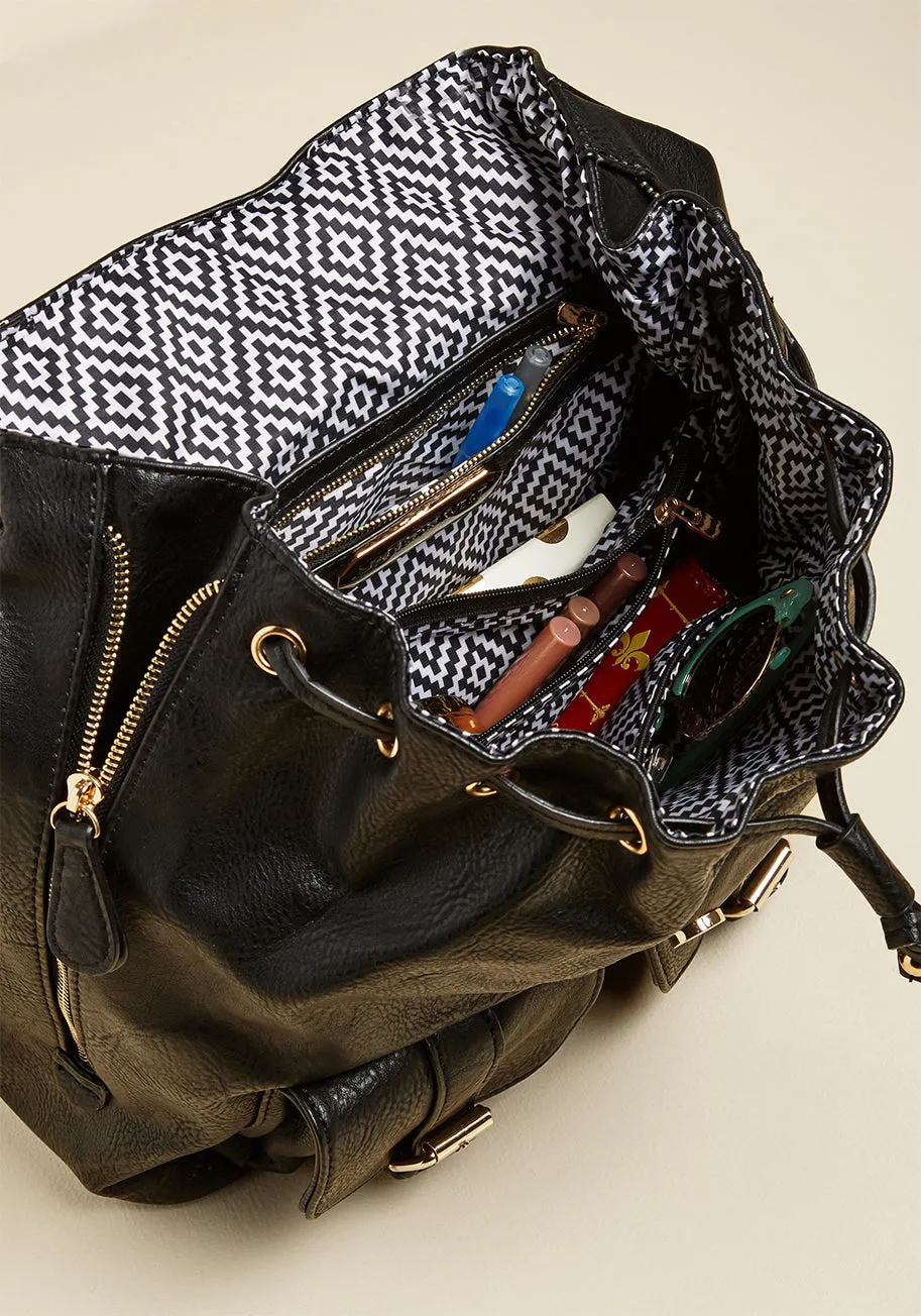 A Haul Order Vegan Convertible Backpack sold by Modcloth product image thumbnail 5