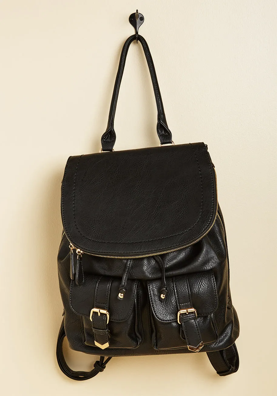 A Haul Order Vegan Convertible Backpack sold by Modcloth product image thumbnail 3