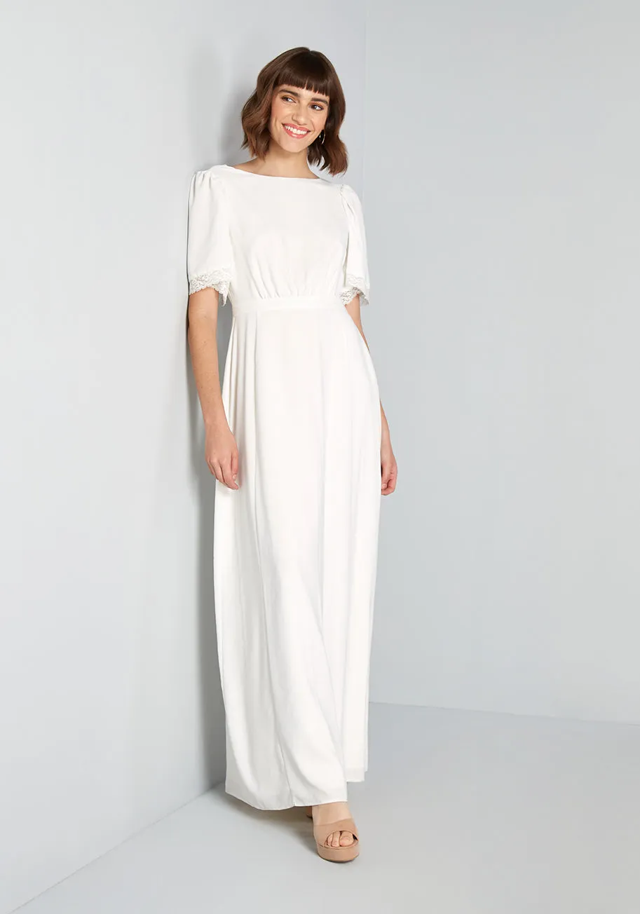 Lace You Down the Aisle Maxi Dress sold by Modcloth