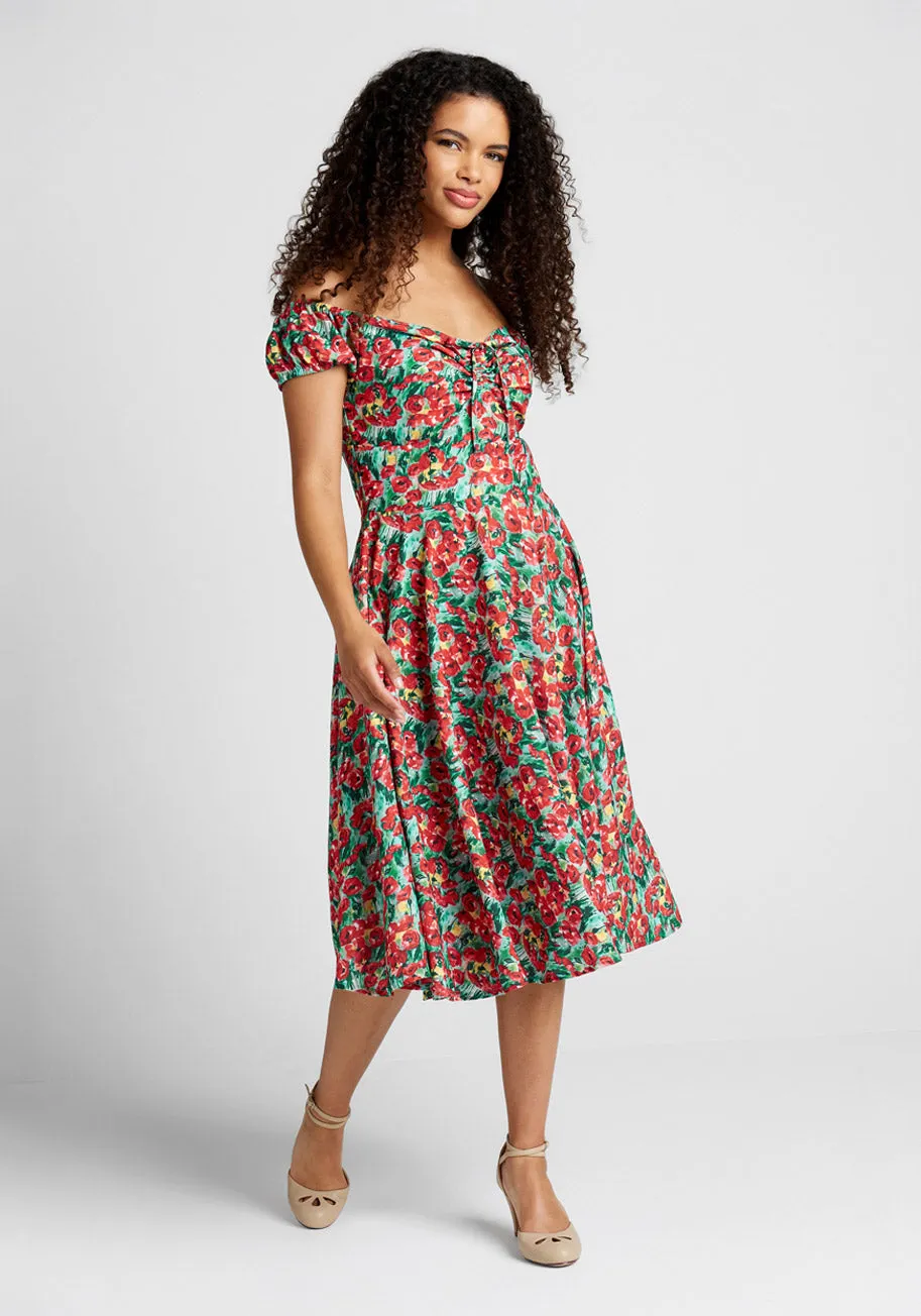 Sheen of Spring Fit And Flare Dress sold by Modcloth product image thumbnail 3