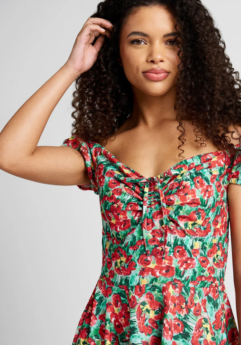 Sheen of Spring Fit And Flare Dress sold by Modcloth product image thumbnail 4