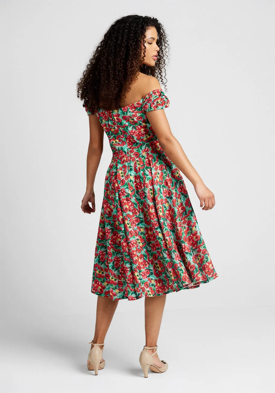 Sheen of Spring Fit And Flare Dress sold by Modcloth product image thumbnail 2