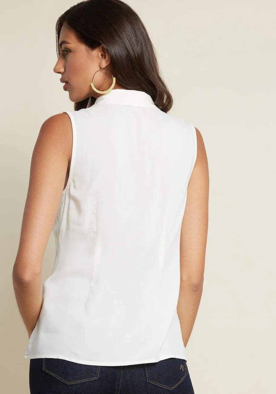 Winsome in the Willows Sleeveless Top in Ivory sold by Modcloth product image thumbnail 2