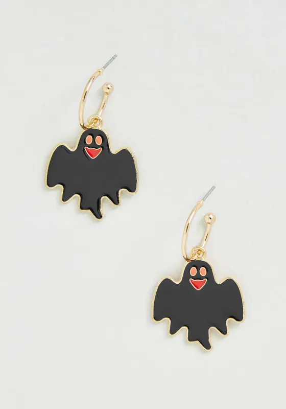 Spooky Specters Hoop Earrings sold by Modcloth