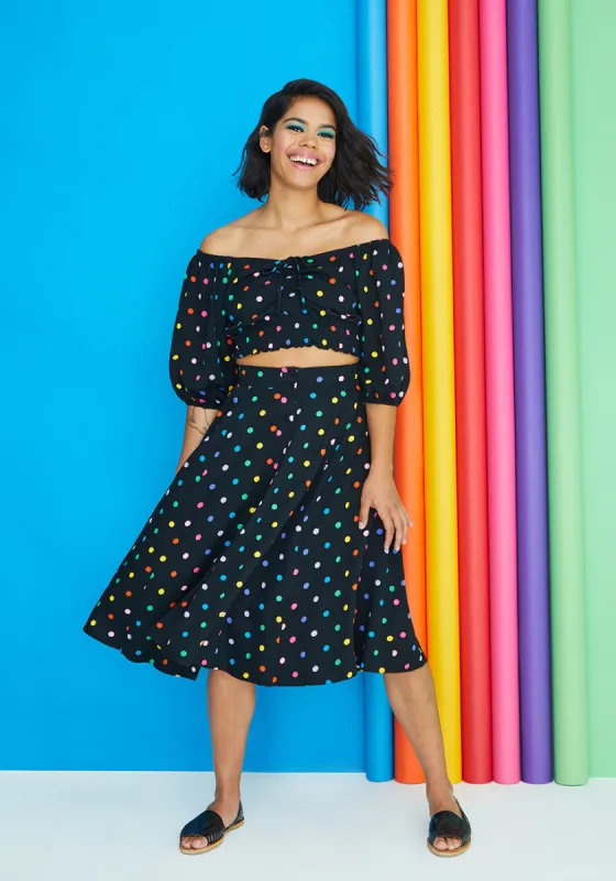 Rainbow Revival Midi Skirt sold by Modcloth