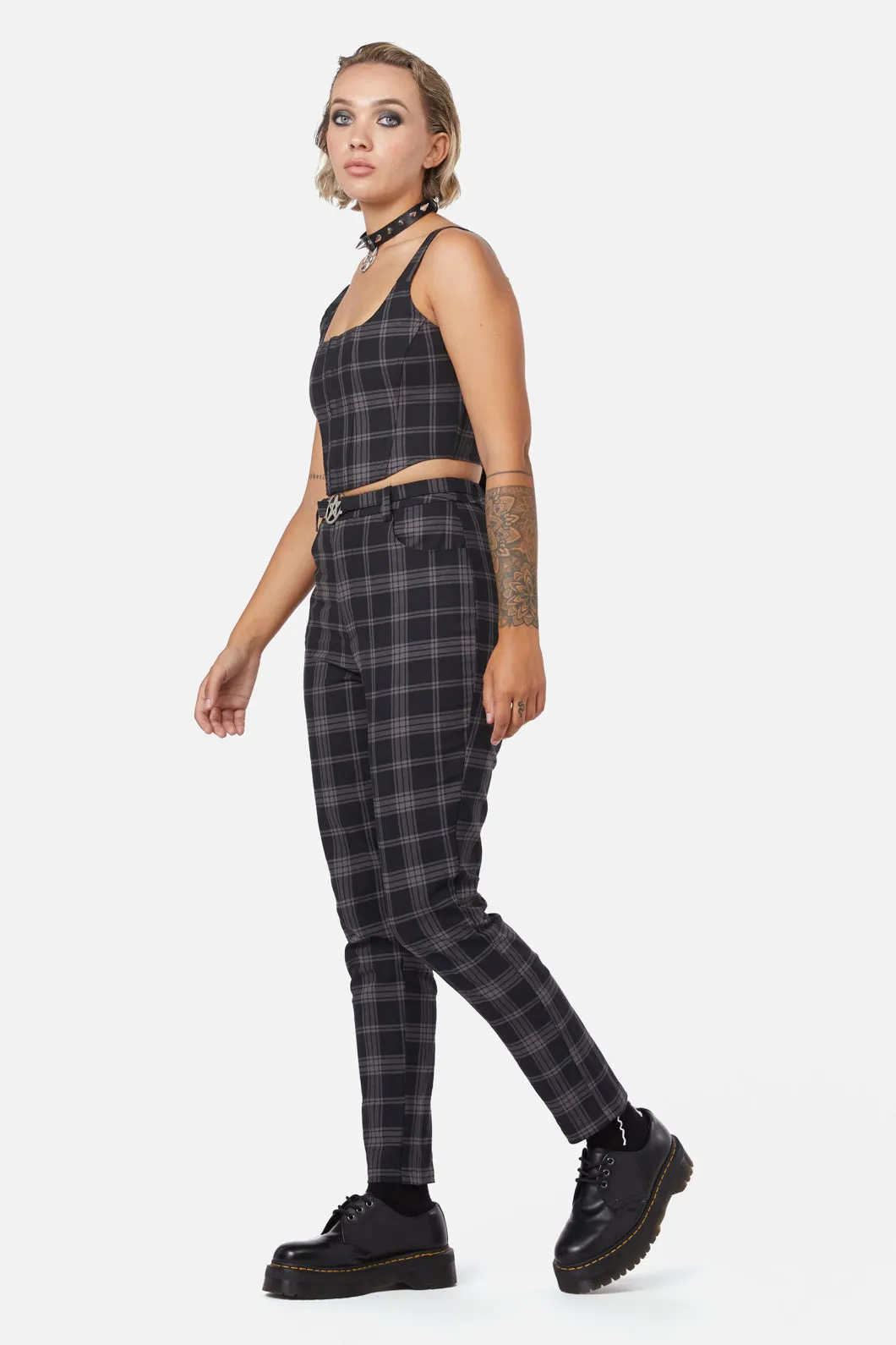 Victoria Tartan Corset sold by Modcloth product image thumbnail 3
