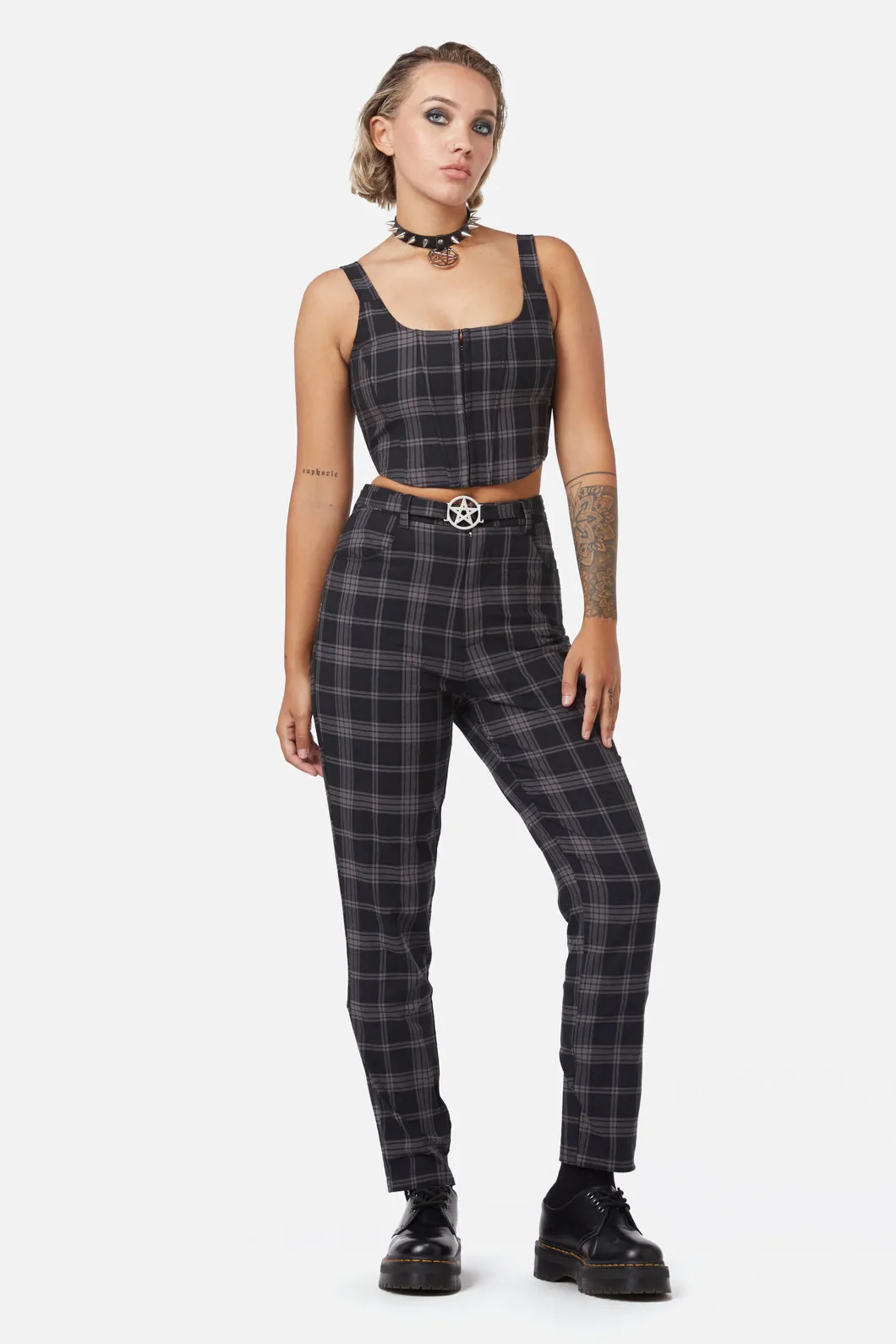 Victoria Tartan Corset sold by Modcloth product image thumbnail 2