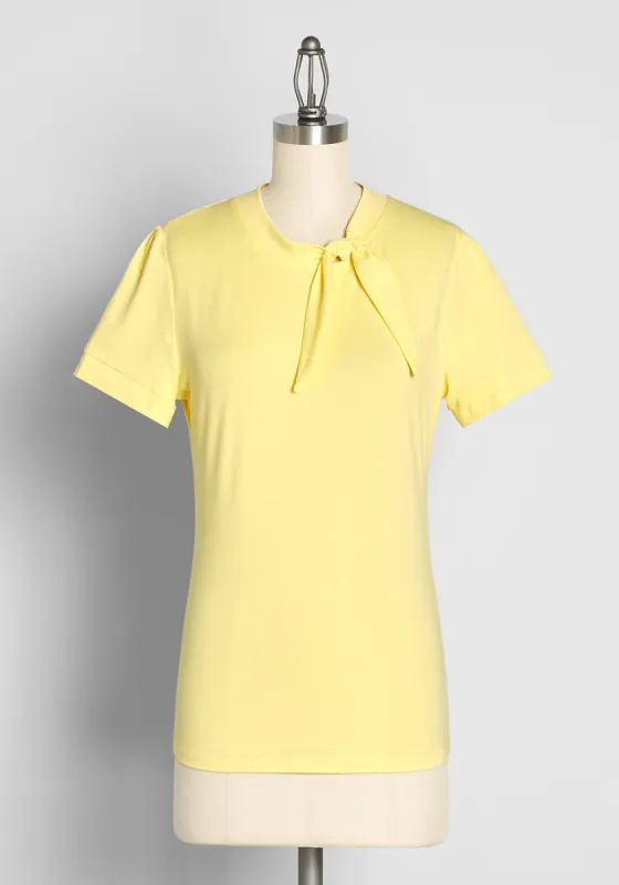 Rydell High Revisited Tie-Neck Top sold by Modcloth