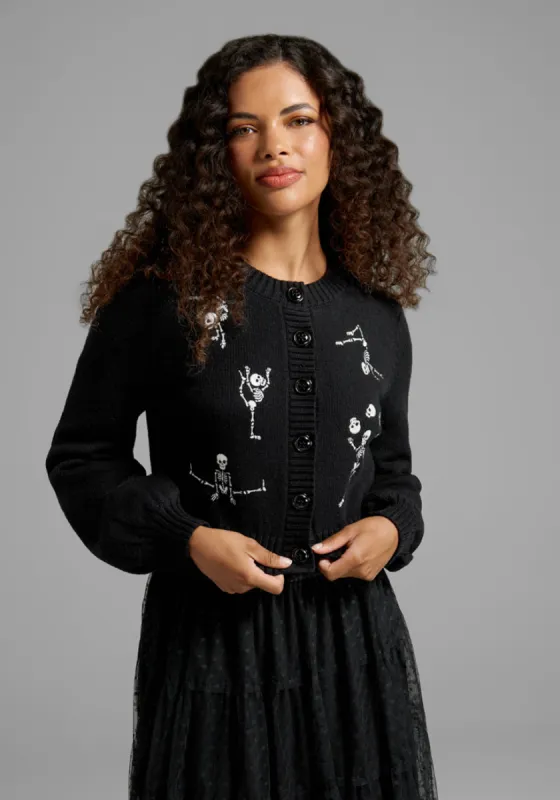 Bone-Breaking Performance Embroidered Cardigan sold by Modcloth