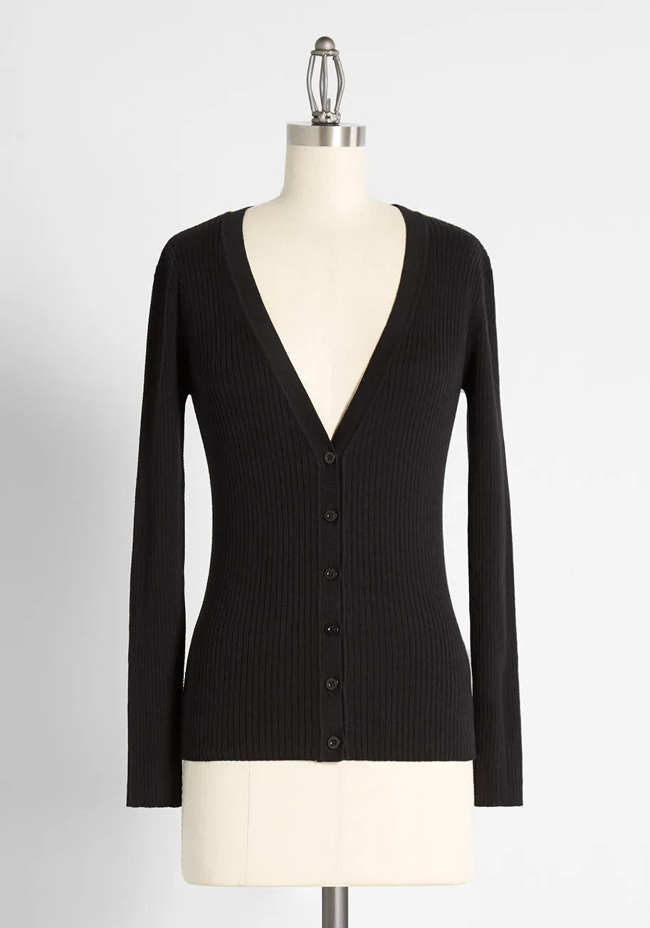 Meet the Author Ribbed Cardigan sold by Modcloth