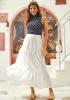 Taste of Tuscany Tiered A-Line Skirt sold by Modcloth