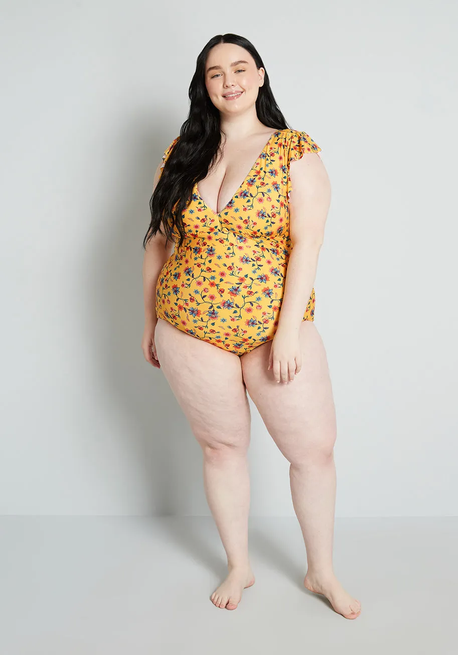 The Kelsie One-Piece Swimsuit sold by Modcloth product image thumbnail 3