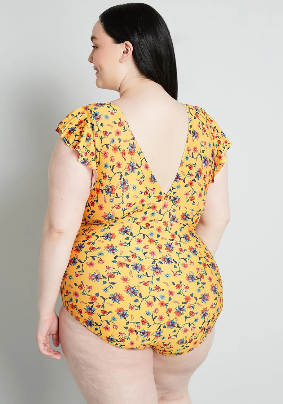 The Kelsie One-Piece Swimsuit sold by Modcloth product image thumbnail 2