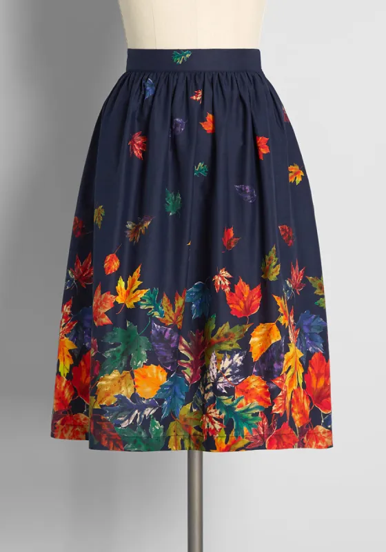 Falling For Autumn A-Line Skirt sold by Modcloth