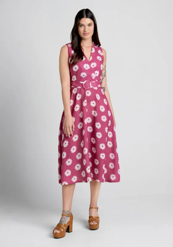 Cover Me In Daisies Midi Dress sold by Modcloth