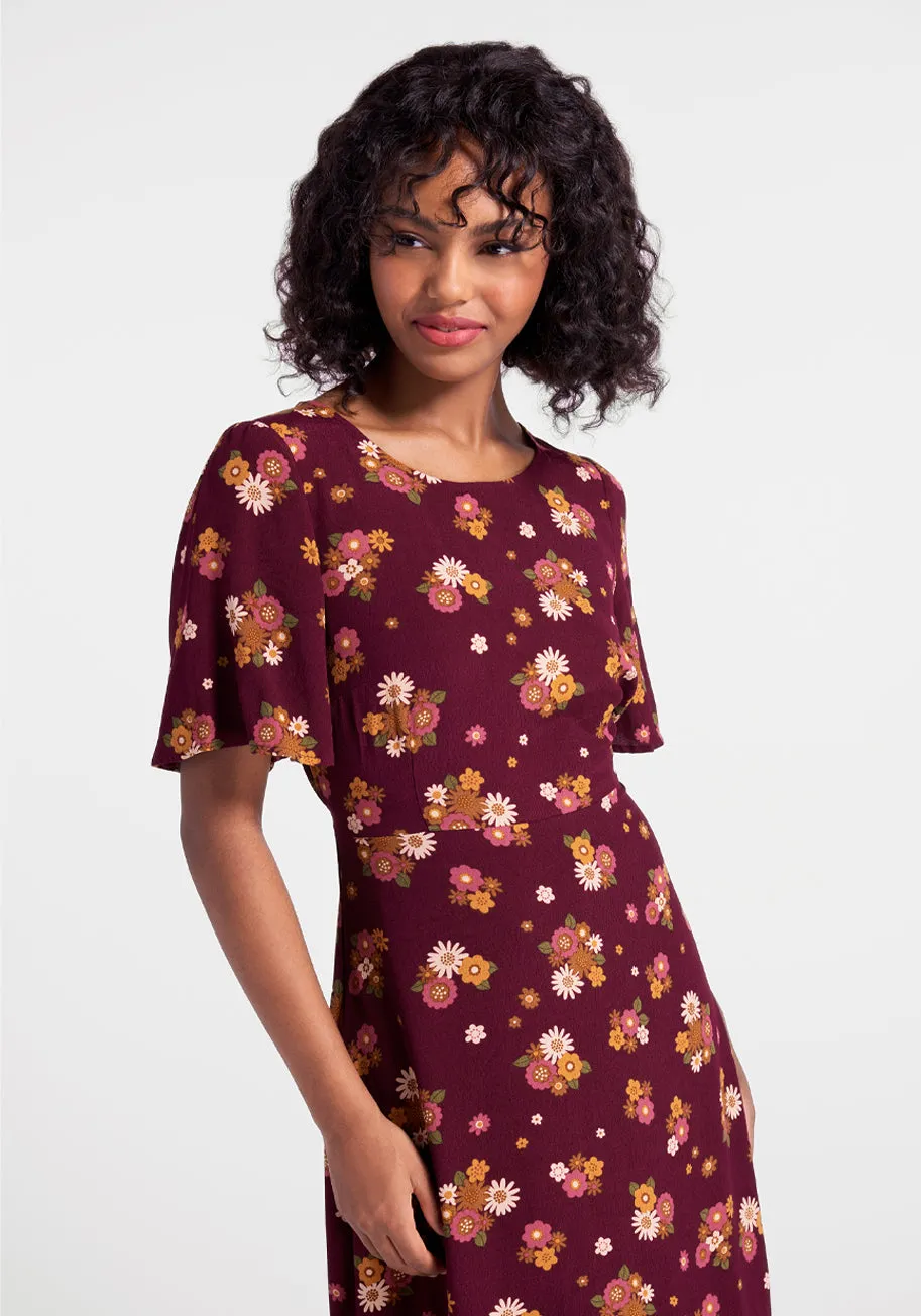 Autumnal Bouquets Midi Dress sold by Modcloth product image thumbnail 3
