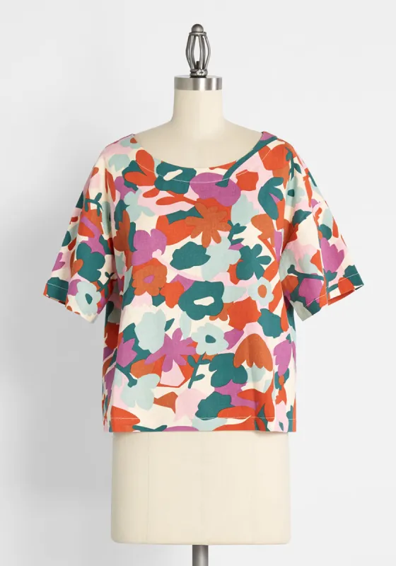 Springtime Impressions Top sold by Modcloth