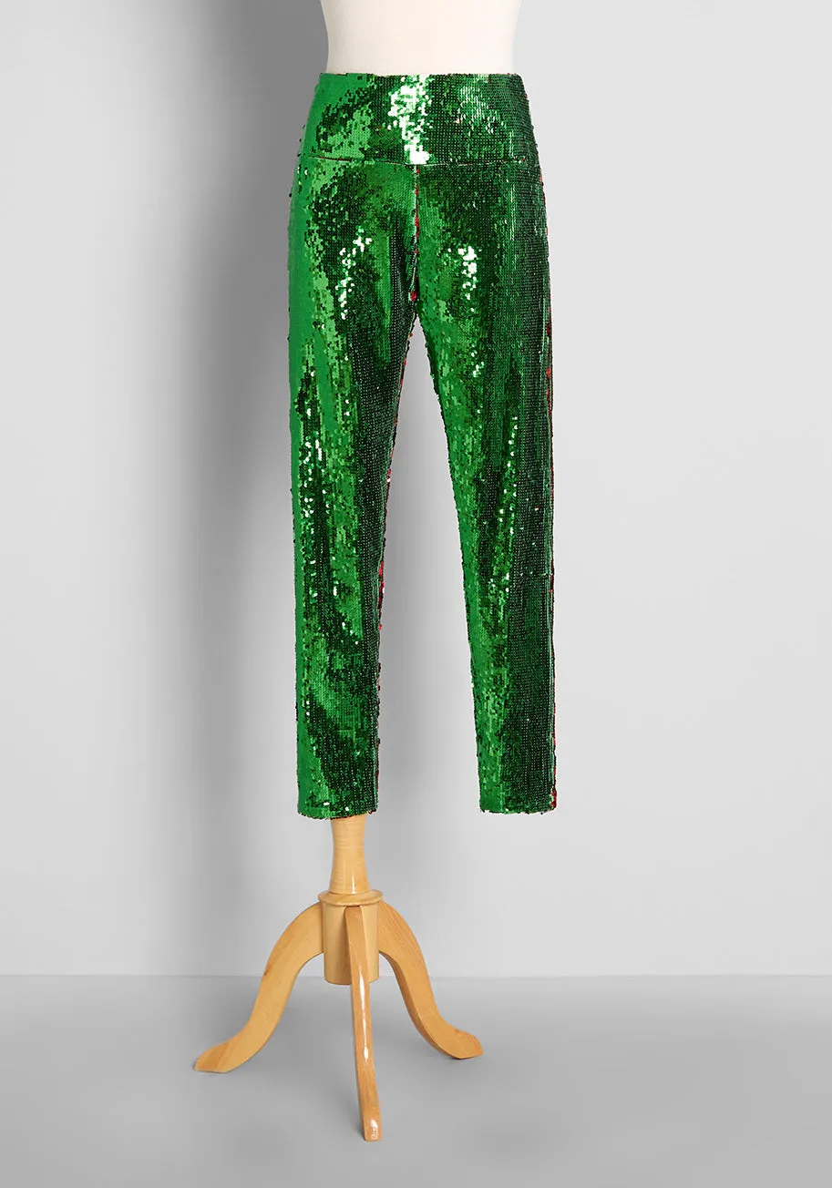 Sparkle of the Season Sequin Leggings sold by Modcloth