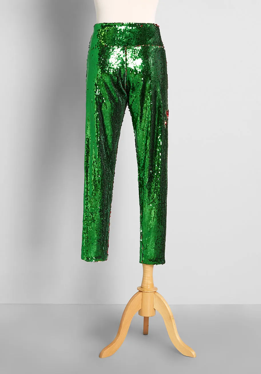 Sparkle of the Season Sequin Leggings sold by Modcloth product image thumbnail 2