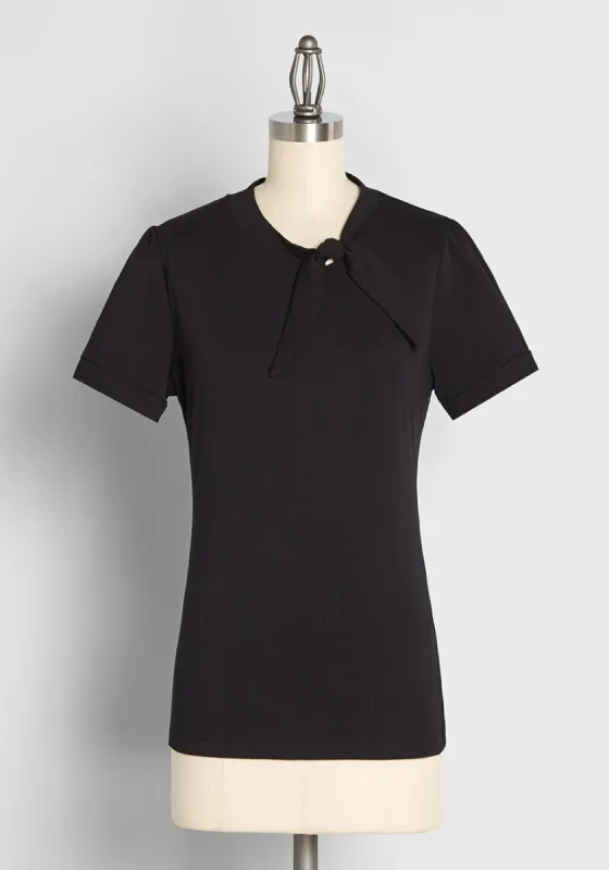 Rydell High Revisited Tie-Neck Top sold by Modcloth