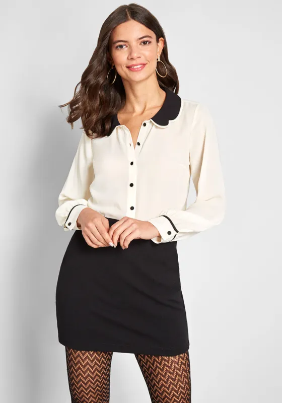 Your True Collars Long Sleeve Blouse sold by Modcloth