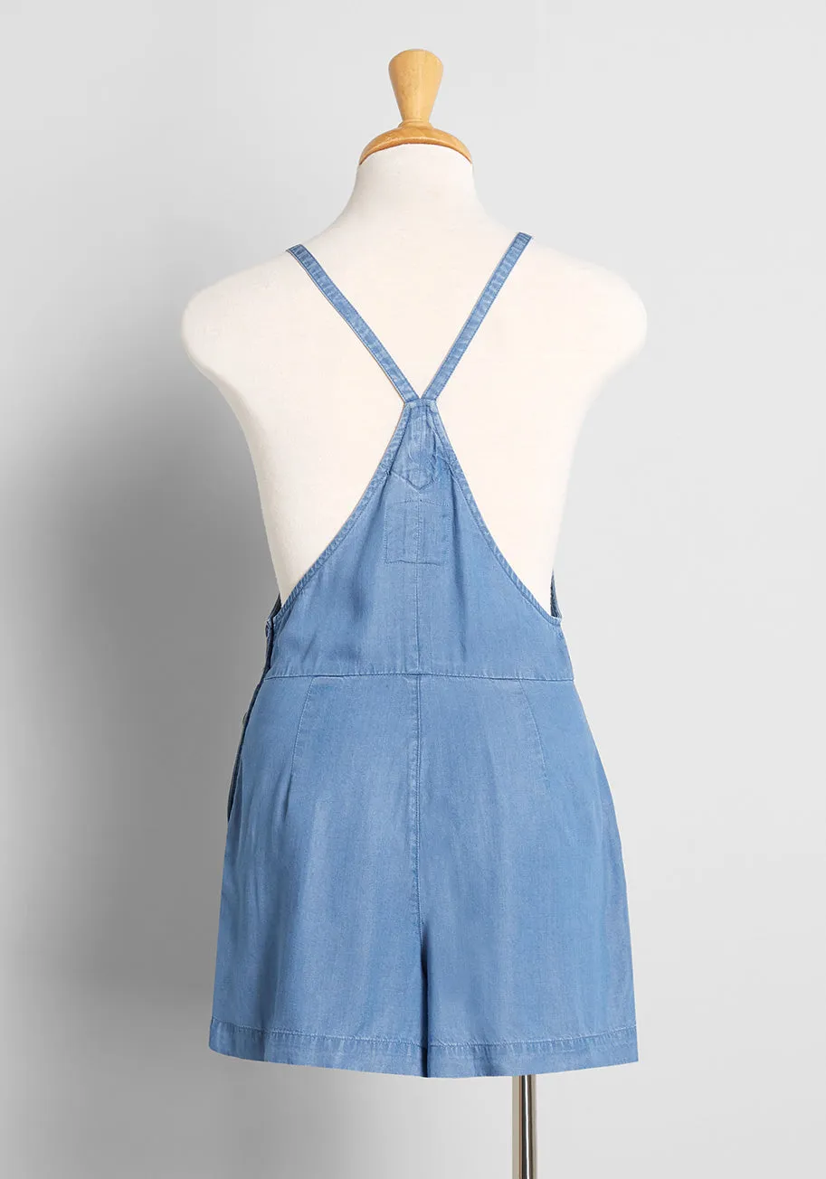 Utility Shortall Chambray Blue sold by Modcloth product image thumbnail 2
