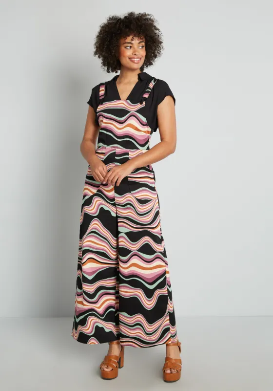 Riding The Wavelengths Overalls sold by Modcloth