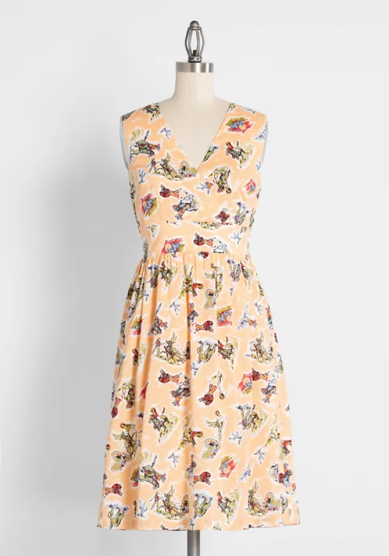 Annie Get Your Fun Fit and Flare Dress sold by Modcloth
