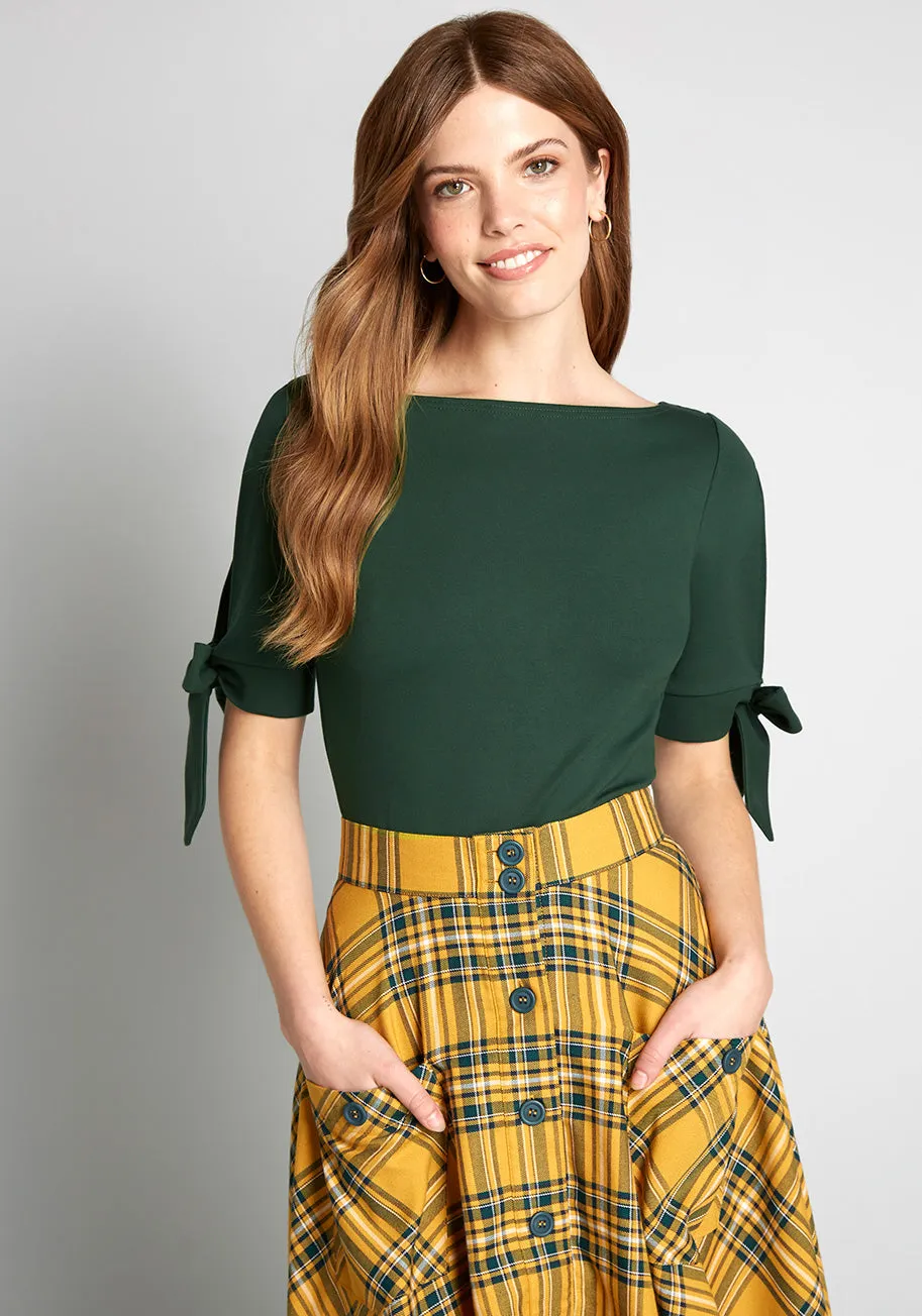 Bows For Show Tunic Top sold by Modcloth