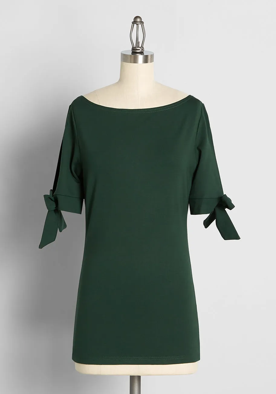 Bows For Show Tunic Top sold by Modcloth product image thumbnail 5