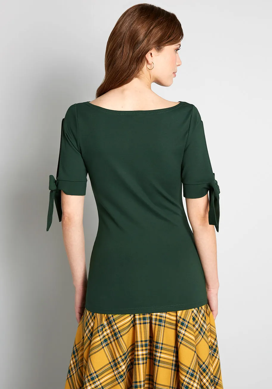 Bows For Show Tunic Top sold by Modcloth product image thumbnail 2
