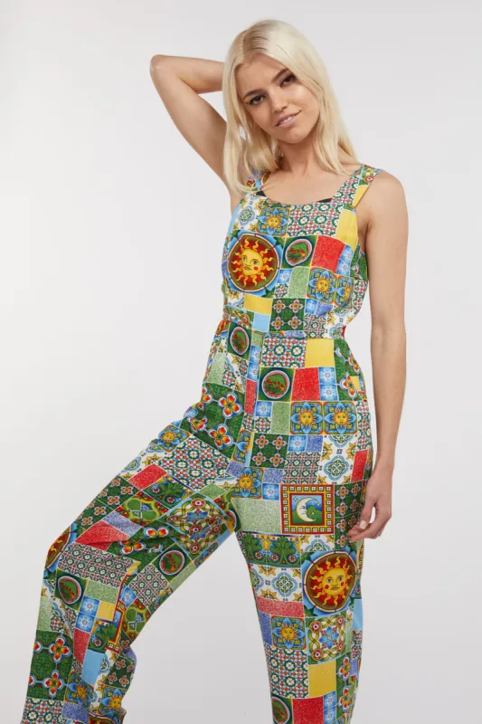 Majolica Viscose Jumpsuit sold by Modcloth