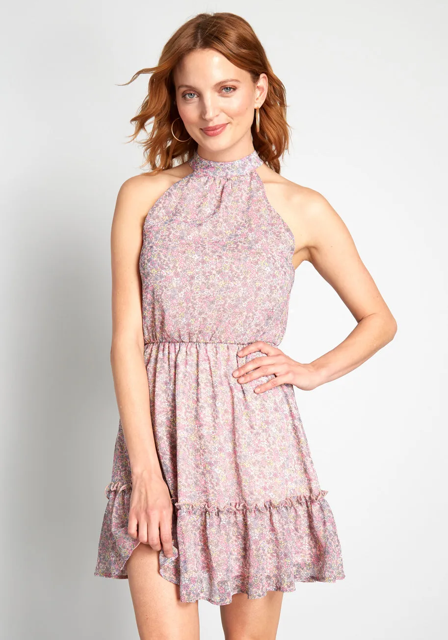 Halter Of Fame Mini Dress sold by Modcloth