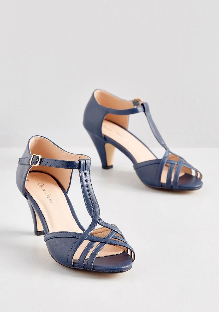 Retro Fiesta T-Strap Heel sold by Modcloth