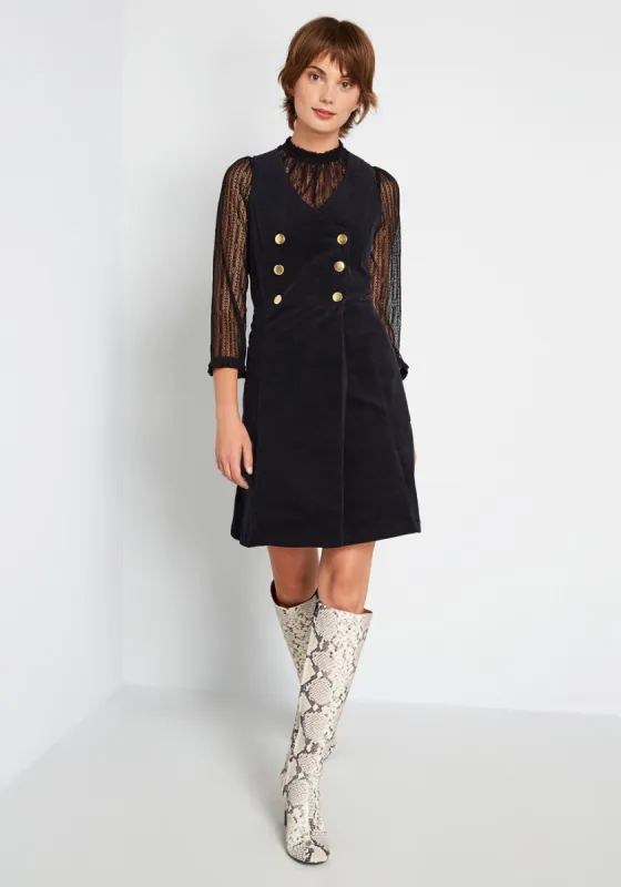 Living Cozily Corduroy Sleeveless Dress sold by Modcloth