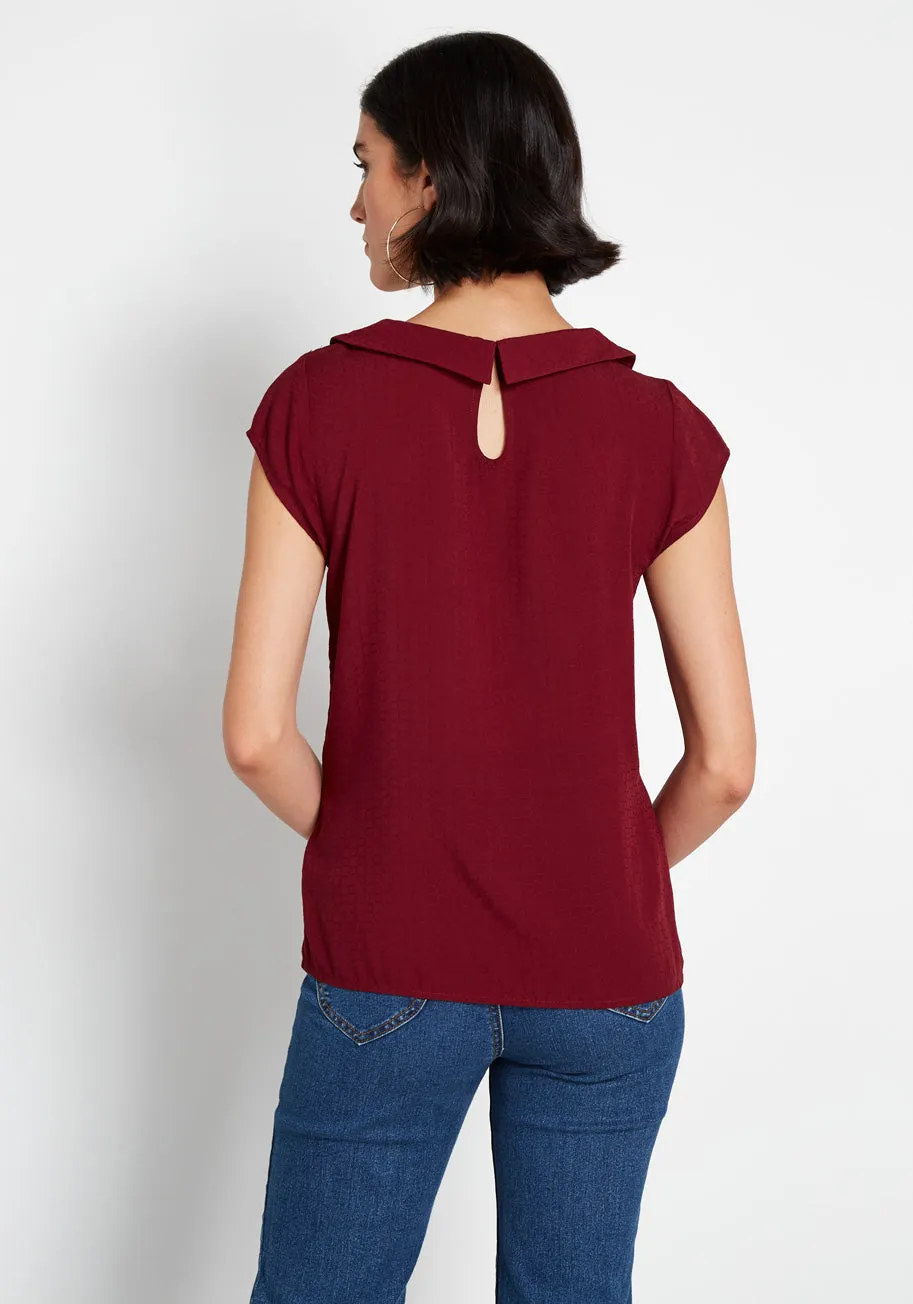 Adorable Around the Edges Collared Top sold by Modcloth product image thumbnail 2