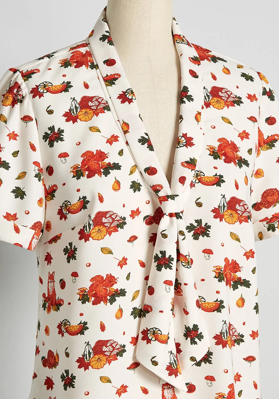 Polished and Playful Tie-Neck Blouse sold by Modcloth product image thumbnail 3
