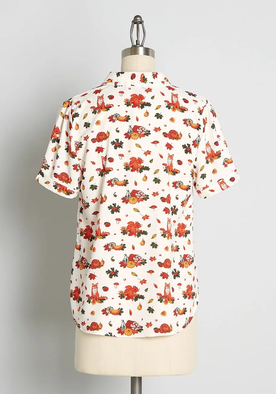 Polished and Playful Tie-Neck Blouse sold by Modcloth product image thumbnail 2