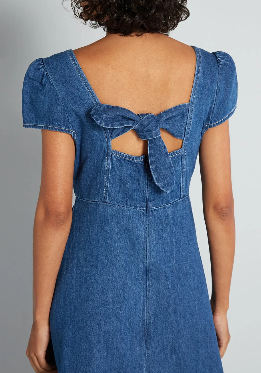 Days in the Countryside Denim Midi Dress sold by Modcloth product image thumbnail 4