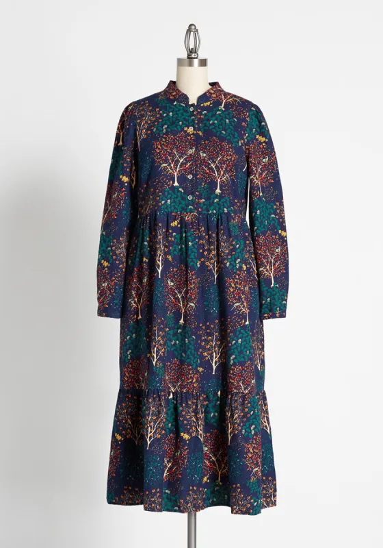 Enchanted Woods Midi Dress sold by Modcloth