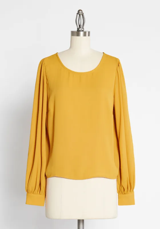 ModCloth x Collectif Bow For the Bold Tie Back Blouse sold by Modcloth