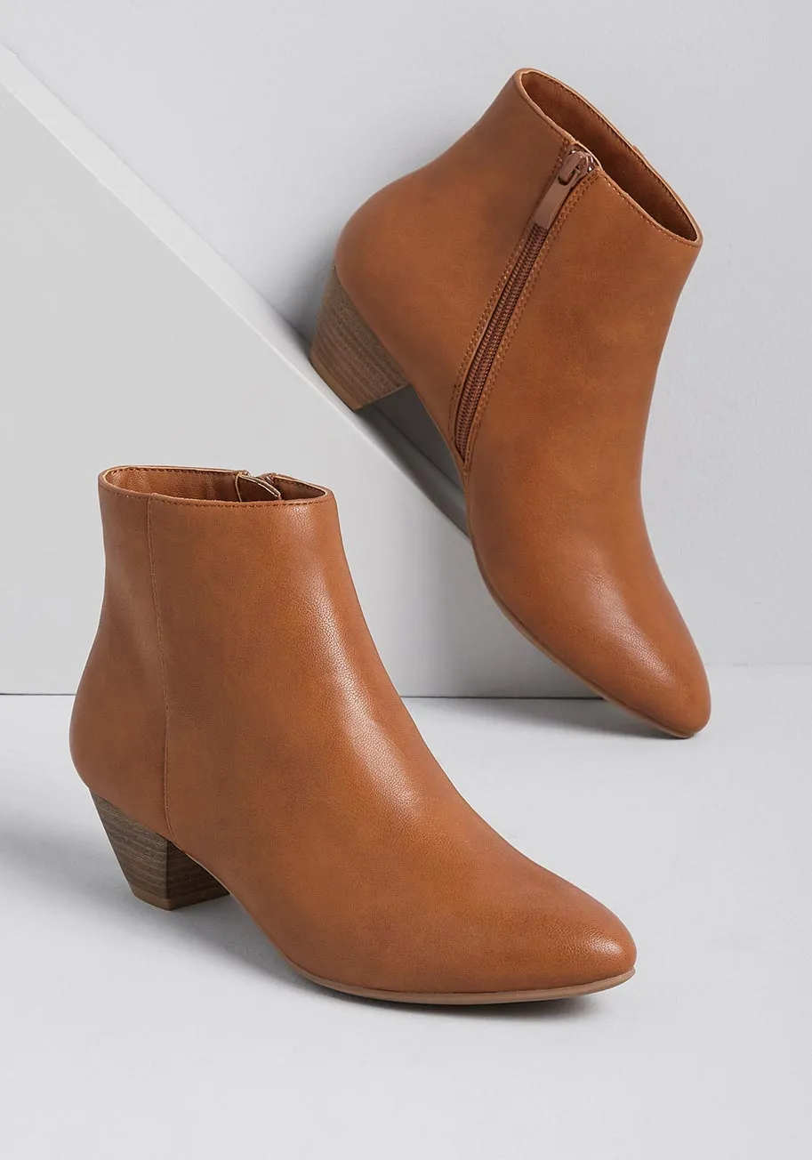 Sleek Status Ankle Boot sold by Modcloth