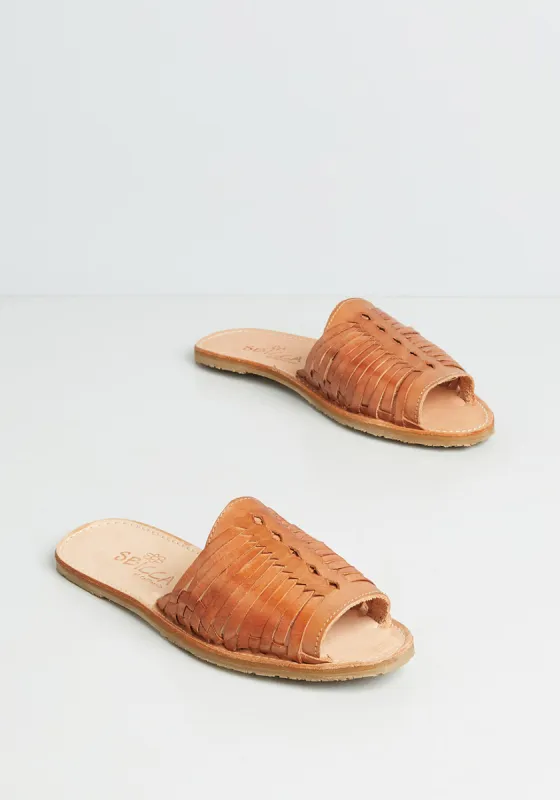 Hooray for Huarache Leather Slide sold by Modcloth