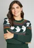 You've Been Ghosted Fair Isle Sweater sold by Modcloth