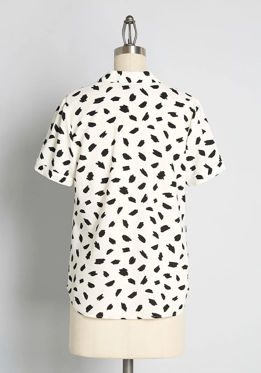 Polished and Playful Tie-Neck Blouse sold by Modcloth product image thumbnail 2
