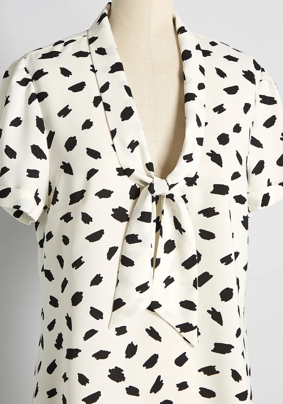 Polished and Playful Tie-Neck Blouse sold by Modcloth product image thumbnail 3