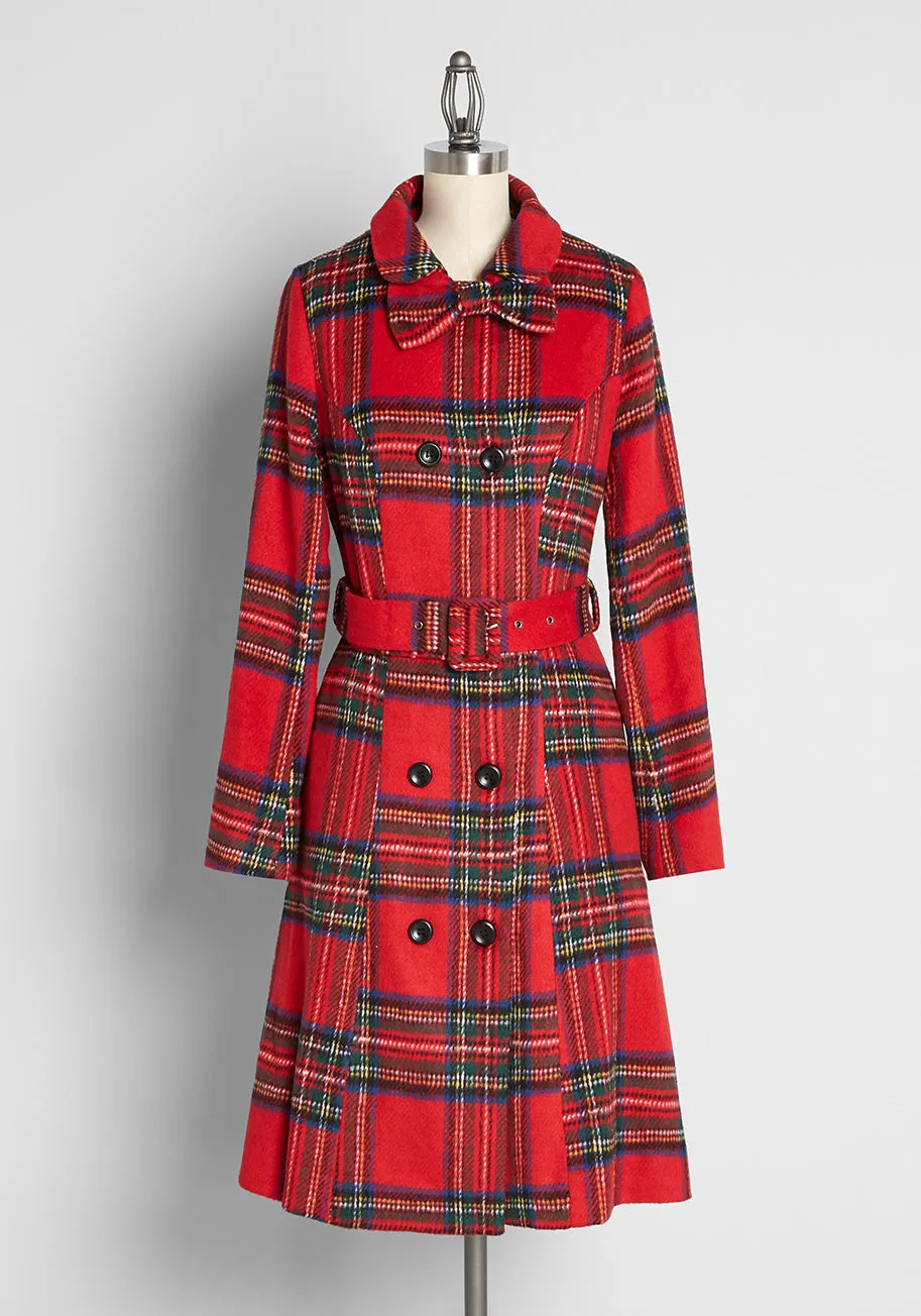 Wow, That's Cute Plaid Coat sold by Modcloth product image thumbnail 4